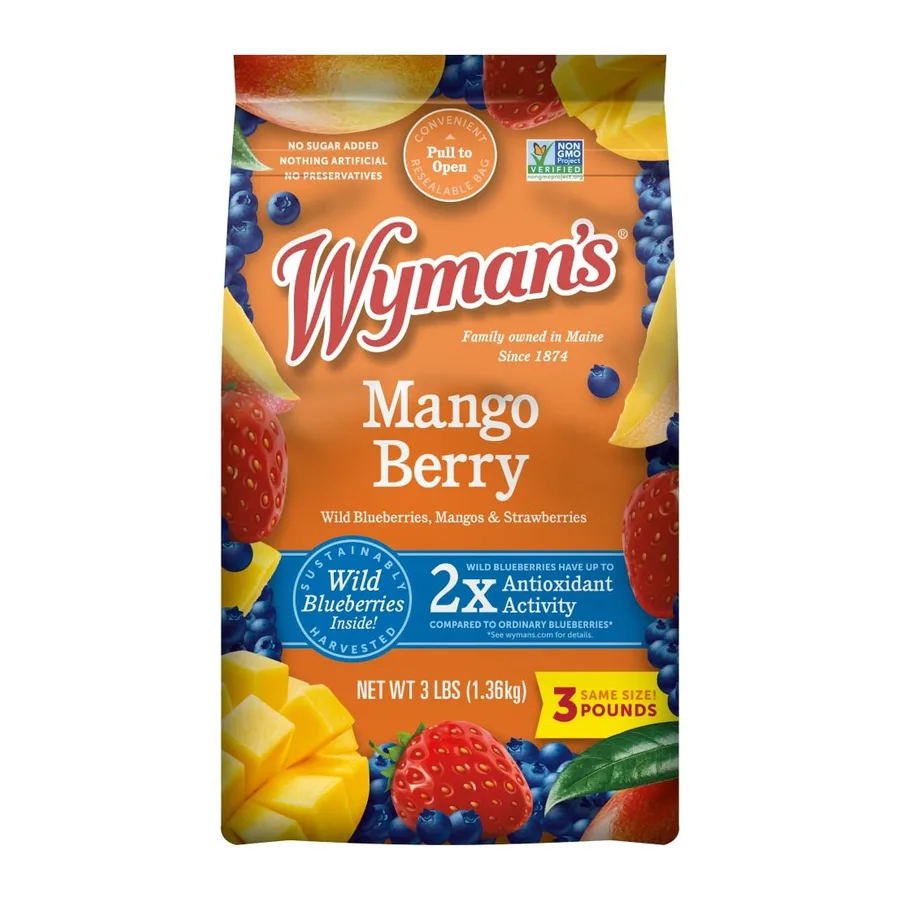Wyman's Mango Berry, front of pack