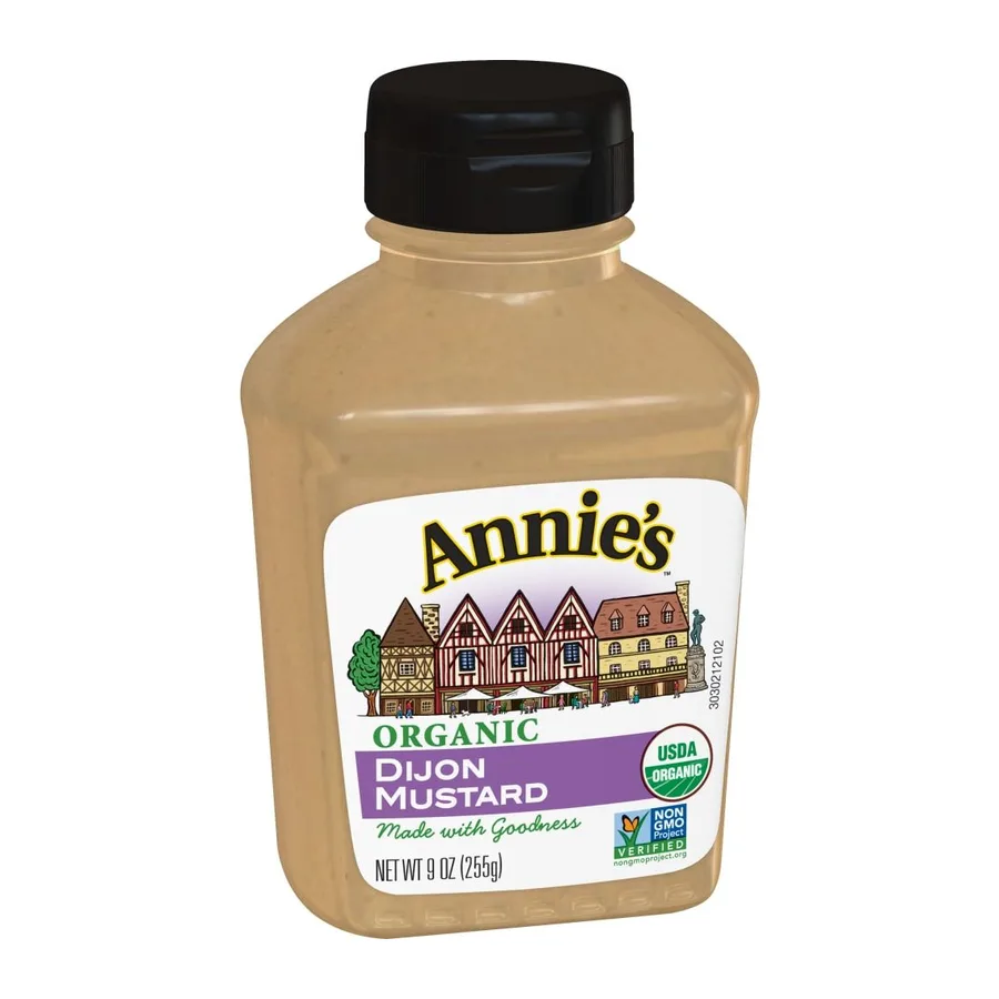Annie's Organic Dijon Mustard, front of pack