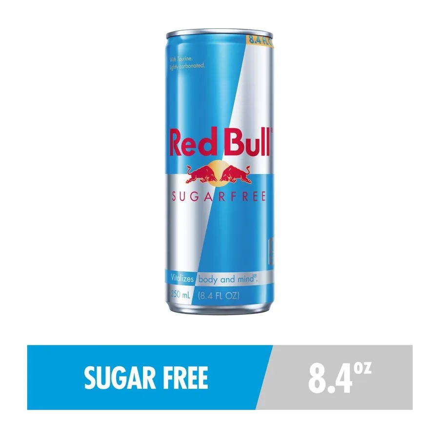 Red Bull Sugar free, front of pack