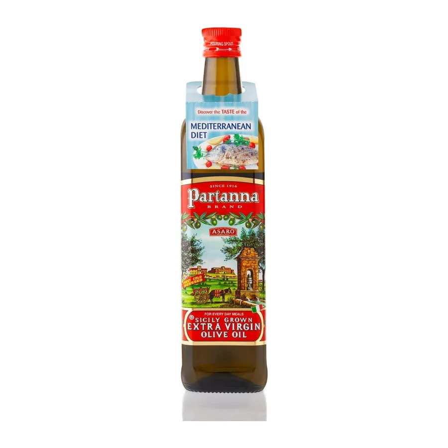 Partanna Extra Virgin Olive Oil, front of pack