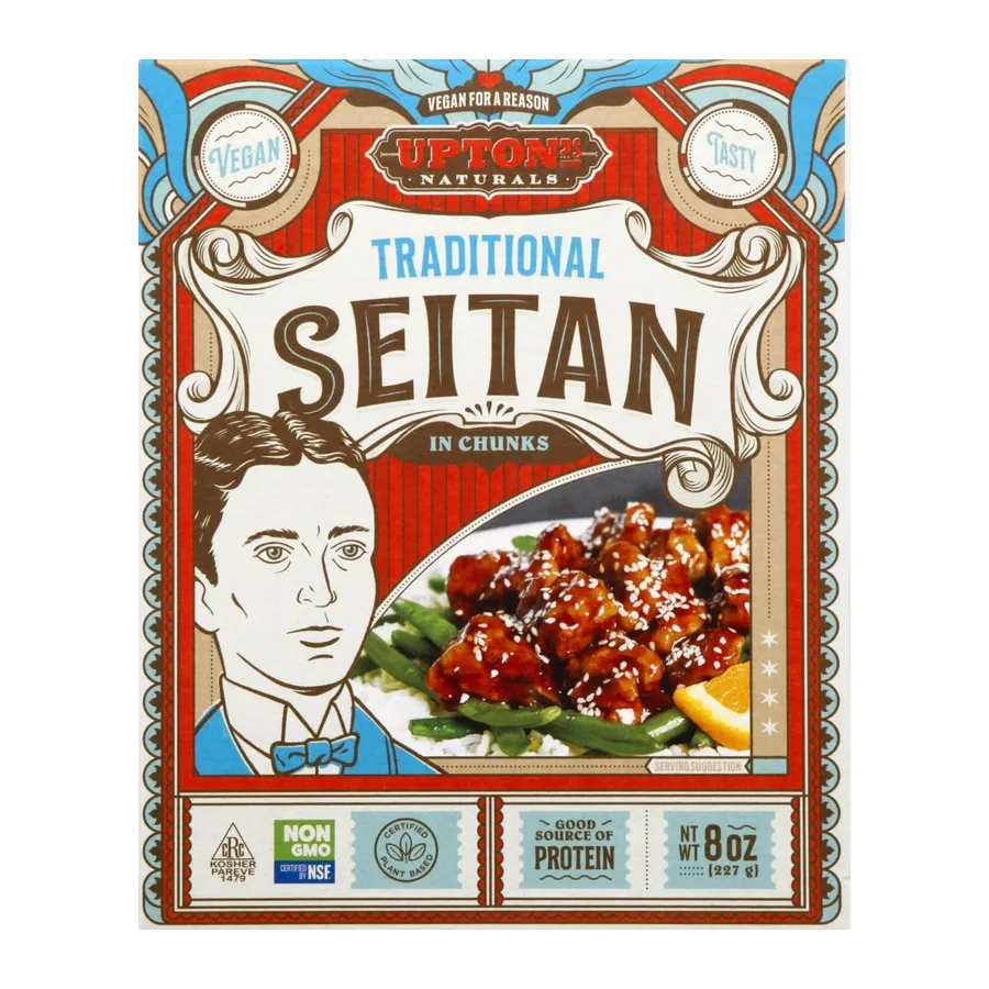 Upton's Naturals Seitan, Traditional, front of pack