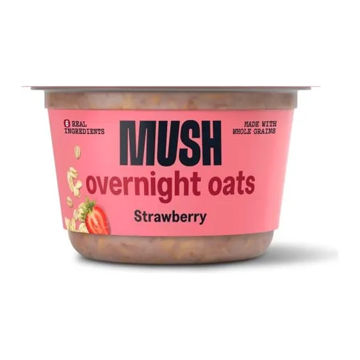 Mush Strawberry Mush Oats, front of pack