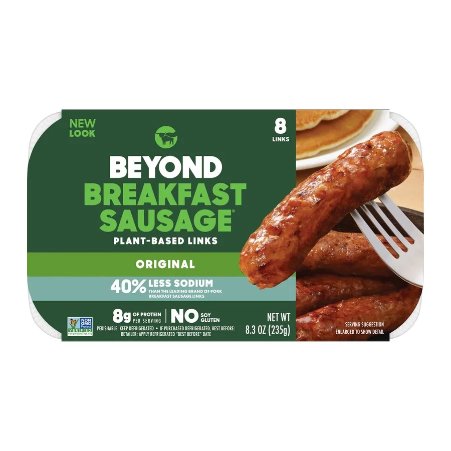 Beyond Meat Beyond Breakfast Sausage Links, Retail, front of pack