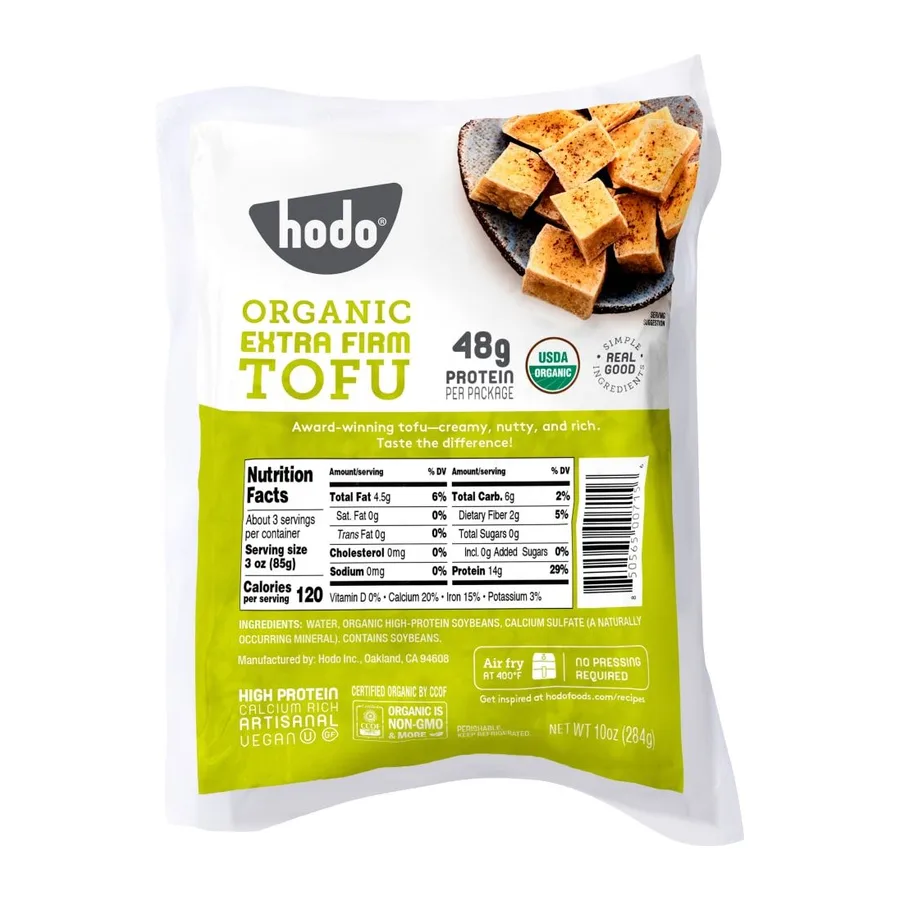 Hodo Organic Firm Tofu, front of pack