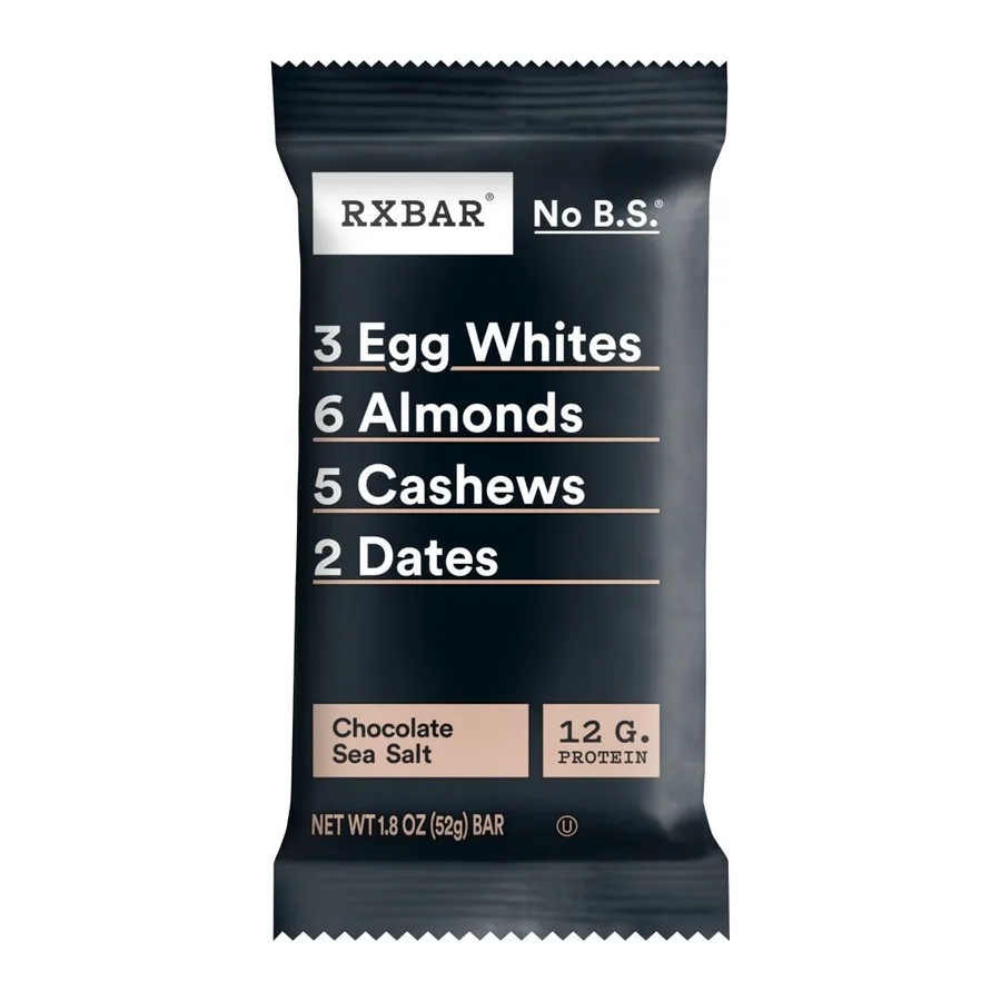 Rxbar Chocolate Sea Salt, front of pack